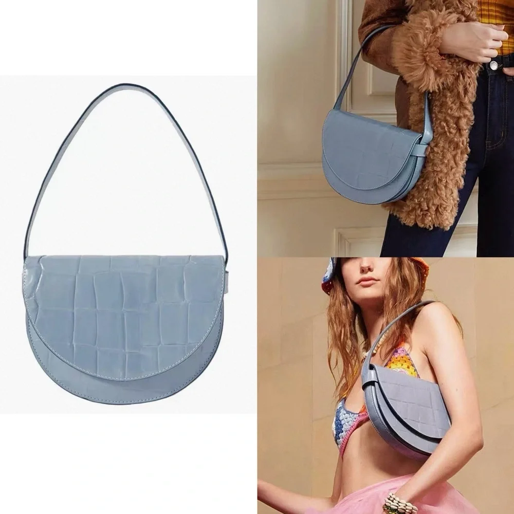 STAUD Amal Croc Embossed Bag - Picture 2 of 16